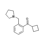 结构式 CAS# 898775-18-3, 环丁基[2-(1-吡咯烷基甲基)苯基]甲酮