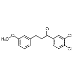 structure of CAS# 898775-22-9, 1-(3,4-Dichlorophenyl)-3-(3-methoxyphenyl)-1-propanone;3',4'-dichloro-3-(3-methoxyphenyl)propiophenone