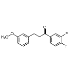 结构式 CAS# 898775-31-0, 1-(3,4-二氟苯基)-3-(3-甲氧基苯基)-1-丙酮