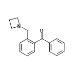 structure of CAS# 898775-42-3, [2-(1-Azetidinylmethyl)phenyl](phenyl)methanone;2-(azetidinomethyl) benzophenone