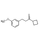结构式 CAS# 898775-43-4, 1-环丁基-3-(3-甲氧基苯基)-1-丙酮