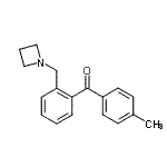 结构式 CAS# 898775-51-4, [2-(1-氮杂环丁基甲基)苯基](4-甲基苯基)甲酮
