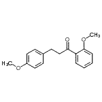 structure of CAS# 898775-52-5, 1-(2-Methoxyphenyl)-3-(4-methoxyphenyl)-1-propanone;2'-Methoxy-3-(4-methoxyphenyl)propiophenone