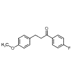 结构式 CAS# 898775-78-5, 1-(4-氟苯基)-3-(4-甲氧基苯基)-1-丙酮