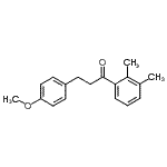 structure of CAS# 898775-80-9, 1-(2,3-Dimethylphenyl)-3-(4-methoxyphenyl)-1-propanone;2',3'-dimethyl-3-(4-methoxyphenyl)propiophenone