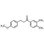 structure of CAS# 898775-88-7, 1-(3,4-Dimethylphenyl)-3-(4-methoxyphenyl)-1-propanone;3',4'-dimethyl-3-(4-methoxyphenyl)propiophenone