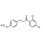 structure of CAS# 898776-25-5, 1-(2,4-Dichlorophenyl)-3-(4-methoxyphenyl)-1-propanone;2',4'-dichloro-3-(4-methoxyphenyl)propiophenone