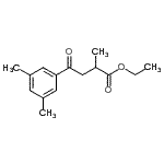 structure of CAS# 898776-70-0, Ethyl 4-(3,5-dimethylphenyl)-2-methyl-4-oxobutanoate;ethyl 4-(3,5-dimethylphenyl)-2-methyl-4-oxobutyrate