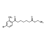 CAS#: 898776-98-2， Ethyl 7-(4-bromo-2-methylphenyl)-7-oxoheptanoate