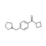 CAS#: 898776-99-3， Cyclobutyl[4-(1-pyrrolidinylmethyl)phenyl]methanone