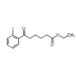 结构式 CAS# 898777-15-6, 乙基6-(2-碘苯基)-6-氧代己酸酯