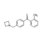 结构式 CAS# 898777-25-8, [4-(1-氮杂环丁基甲基)苯基](2-甲基苯基)甲酮