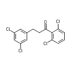 structure of CAS# 898777-47-4, 1-(2,6-Dichlorophenyl)-3-(3,5-dichlorophenyl)-1-propanone;3-(3,5-Dichlorophenyl)-2',6'-dichloropropiophenone