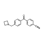 结构式 CAS# 898777-49-6, 4-[4-(1-氮杂环丁基甲基)苯甲酰基]苯甲腈