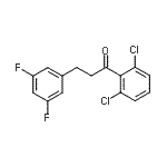 结构式 CAS# 898777-54-3, 1-(2,6-二氯苯基)-3-(3,5-二氟苯基)-1-丙酮