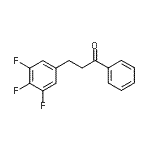 structure of CAS# 898777-56-5, 1-Phenyl-3-(3,4,5-trifluorophenyl)-1-propanone;3-(3,4,5-trifluorophenyl)propiophenone