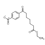 结构式 CAS# 898777-63-4, 乙基7-(4-硝基苯基)-7-氧代庚酸酯