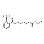 结构式 CAS# 898777-73-6, 乙基8-氧代-8-[2-(三氟甲基)苯基]辛酸酯