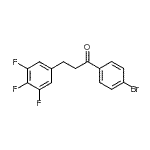 structure of CAS# 898777-88-3, 1-(4-Bromophenyl)-3-(3,4,5-trifluorophenyl)-1-propanone;4'-bromo-3-(3,4,5-trifluorophenyl)propiophenone