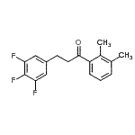 structure of CAS# 898777-98-5, 1-(2,3-Dimethylphenyl)-3-(3,4,5-trifluorophenyl)-1-propanone;2',3'-dimethyl-3-(3,4,5-trifluorophenyl)propiophenone