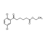 结构式 CAS# 898778-14-8, 乙基6-(2,5-二氯苯基)-6-氧代己酸酯