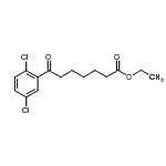 结构式 CAS# 898778-17-1, 乙基7-(2,5-二氯苯基)-7-氧代庚酸酯
