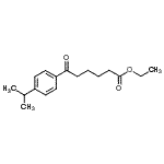 structure of CAS# 898778-38-6, Ethyl 6-(4-isopropylphenyl)-6-oxohexanoate;ethyl 6-(4-isopropylphenyl)-6-oxohexanoate