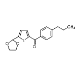 structure of CAS# 898778-49-9, [5-(1,3-Dioxolan-2-yl)-2-thienyl](4-propylphenyl)methanone;5-(1,3-Dioxolan-2-yl)-2-(4-propylbenzoyl)thiophene