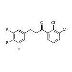 结构式 CAS# 898778-51-3, 1-(2,3-二氯苯基)-3-(3,4,5-三氟苯基)-1-丙酮