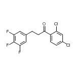 structure of CAS# 898778-54-6, 1-(2,4-Dichlorophenyl)-3-(3,4,5-trifluorophenyl)-1-propanone;2',4'-dichloro-3-(3,4,5-trifluorophenyl)propiophenone