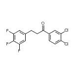 structure of CAS# 898778-58-0, 1-(3,4-Dichlorophenyl)-3-(3,4,5-trifluorophenyl)-1-propanone;3',4'-dichloro-3-(3,4,5-trifluorophenyl)propiophenone