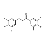 structure of CAS# 898778-68-2, 1,3-Bis(3,4,5-trifluorophenyl)-1-propanone;3',4',5'-trifluoro-3-(3,4,5-trifluorophenyl)propiophenone