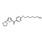 structure of CAS# 898778-71-7, [5-(1,3-Dioxolan-2-yl)-2-thienyl][4-(heptyloxy)phenyl]methanone;5-(1,3-Dioxolan-2-yl)-2-(4-heptyloxybenzoyl)thiophene