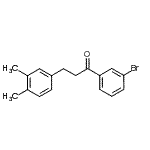 structure of CAS# 898779-14-1, 1-(3-Bromophenyl)-3-(3,4-dimethylphenyl)-1-propanone;3'-bromo-3-(3,4-dimethylphenyl)propiophenone