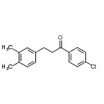 structure of CAS# 898779-23-2, 1-(4-Chlorophenyl)-3-(3,4-dimethylphenyl)-1-propanone;4'-chloro-3-(3,4-dimethylphenyl)propiophenone