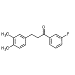 structure of CAS# 898779-26-5, 3-(3,4-Dimethylphenyl)-1-(3-fluorophenyl)-1-propanone;3-(3,4-dimethylphenyl)-3'-fluoropropiophenone
