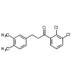 structure of CAS# 898779-75-4, 1-(2,3-Dichlorophenyl)-3-(3,4-dimethylphenyl)-1-propanone;2',3'-dichloro-3-(3,4-dimethylphenyl)propiophenone