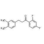 structure of CAS# 898779-85-6, 1-(2,4-Difluorophenyl)-3-(3,4-dimethylphenyl)-1-propanone;2',4'-difluoro-3-(3,4-dimethylphenyl)propiophenone