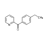 structure of CAS# 898779-90-3, (4-Ethylphenyl)(2-pyridinyl)methanone;2-(4-Ethylbenzoyl)pyridine