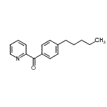 structure of CAS# 898779-94-7, (4-Pentylphenyl)(2-pyridinyl)methanone;2-(4-Pentylbenzoyl)pyridine
