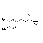 structure of CAS# 898779-95-8, 1-Cyclopropyl-3-(3,4-dimethylphenyl)-1-propanone;cyclopropyl 2-(3,4-dimethylphenyl)ethyl ketone