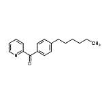 structure of CAS# 898779-96-9, (4-Hexylphenyl)(2-pyridinyl)methanone;2-(4-Hexylbenzoyl)pyridine