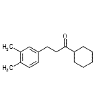 structure of CAS# 898780-02-4, 1-Cyclohexyl-3-(3,4-dimethylphenyl)-1-propanone;cyclohexyl 2-(3,4-dimethylphenyl)ethyl ketone