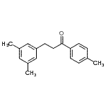 结构式 CAS# 898780-11-5, 3-(3,5-二甲基苯基)-1-(4-甲基苯基)-1-丙酮