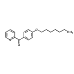 structure of CAS# 898780-12-6, [4-(Heptyloxy)phenyl](2-pyridinyl)methanone;2-(4-Heptyloxybenzoyl)pyridine