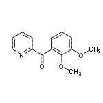 structure of CAS# 898780-39-7, (2,3-Dimethoxyphenyl)(2-pyridinyl)methanone;2-(2,3-Dimethoxybenzoyl)pyridine