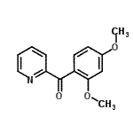 structure of CAS# 898780-42-2, (2,4-Dimethoxyphenyl)(2-pyridinyl)methanone;2-(2,4-Dimethoxybenzoyl)pyridine;MFCD07699273
