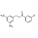 结构式 CAS# 898780-53-5, 1-(3-氯苯基)-3-(3,5-二甲基苯基)-1-丙酮