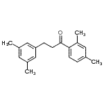 structure of CAS# 898780-64-8, 1-(2,4-Dimethylphenyl)-3-(3,5-dimethylphenyl)-1-propanone;2',4'-dimethyl-3-(3,5-dimethylphenyl)propiophenone