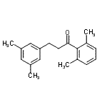 结构式 CAS# 898780-68-2, 1-(2,6-二甲基苯基)-3-(3,5-二甲基苯基)-1-丙酮